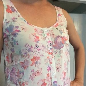 Floral tank blouse